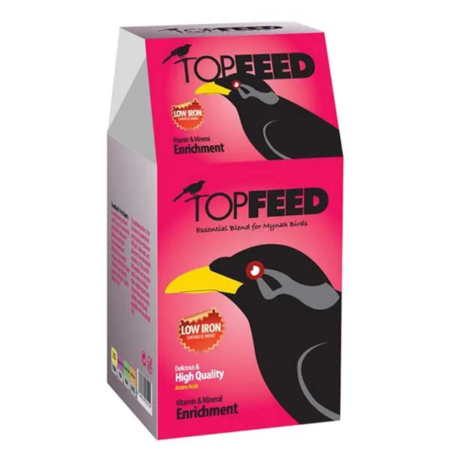 غذای خشک مرغ مینا تاپ فید مدل TopFeed Myna وزن 1 کیلوگرم-1.webp